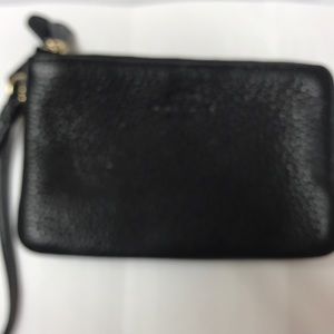 Coach Polished Pebble Leather Small Wristlet